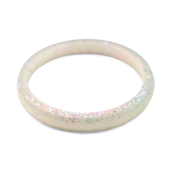 Enso Rings Birthstone Classic Halo Silicone Ring - Opal - Size 6 - Picture 1 of 5